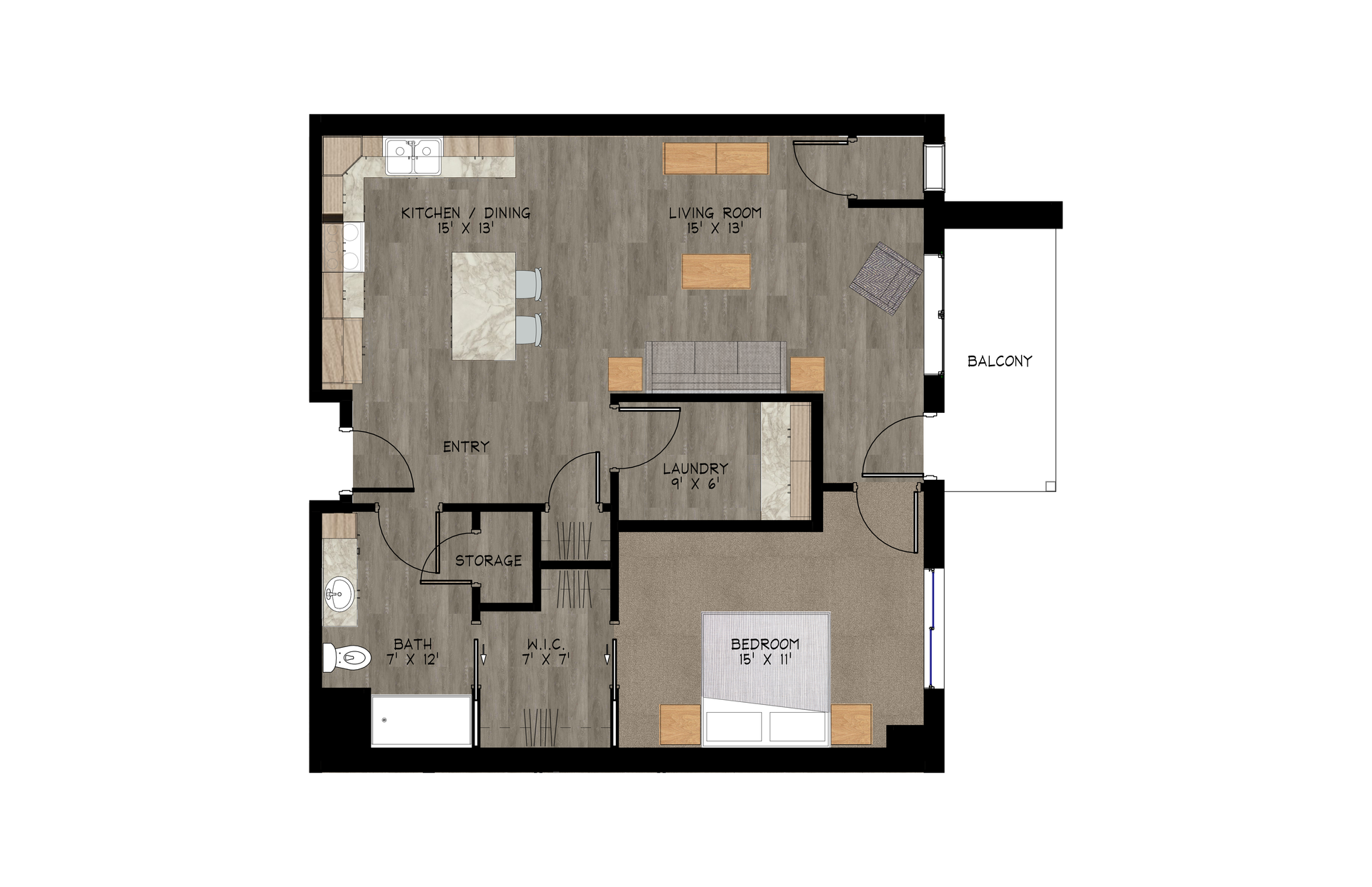 Detroit Lakes Apartment: 1321 Highland Drive