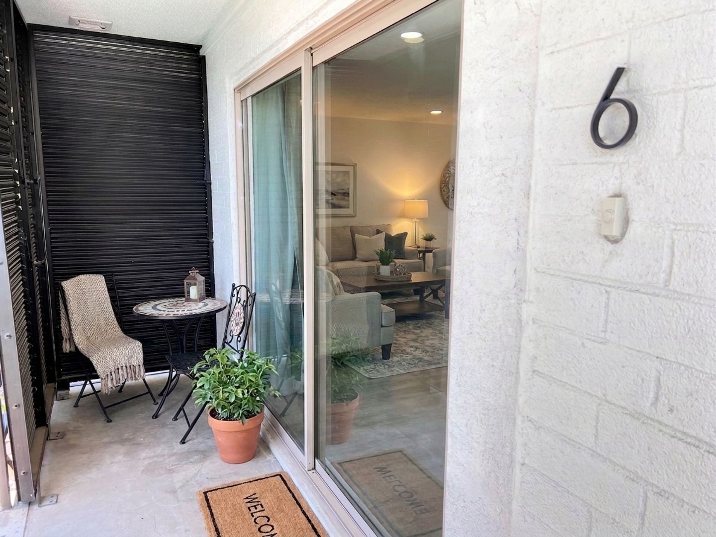 Furnished example: patio at Dahle Hi.