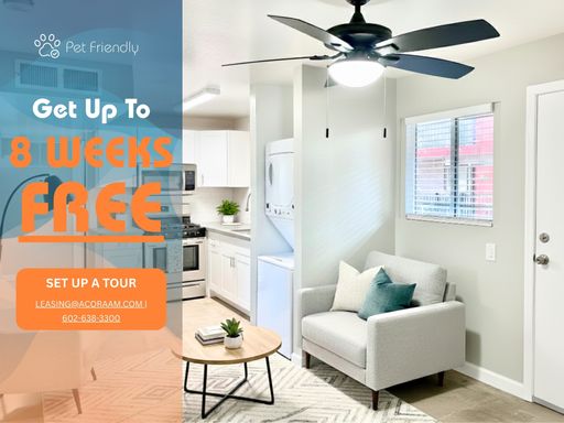 *MOVE IN SPECIAL! UP TO 8 WEEKS FREE! HUGE FRONT PATIO!* Gorgeously Updated 2 Bedroom 1 Bath at The Michelle on Roosevelt! In Unit Washer and Dryer! Downtown Phoenix/ Roosevelt District Living! – photo 1