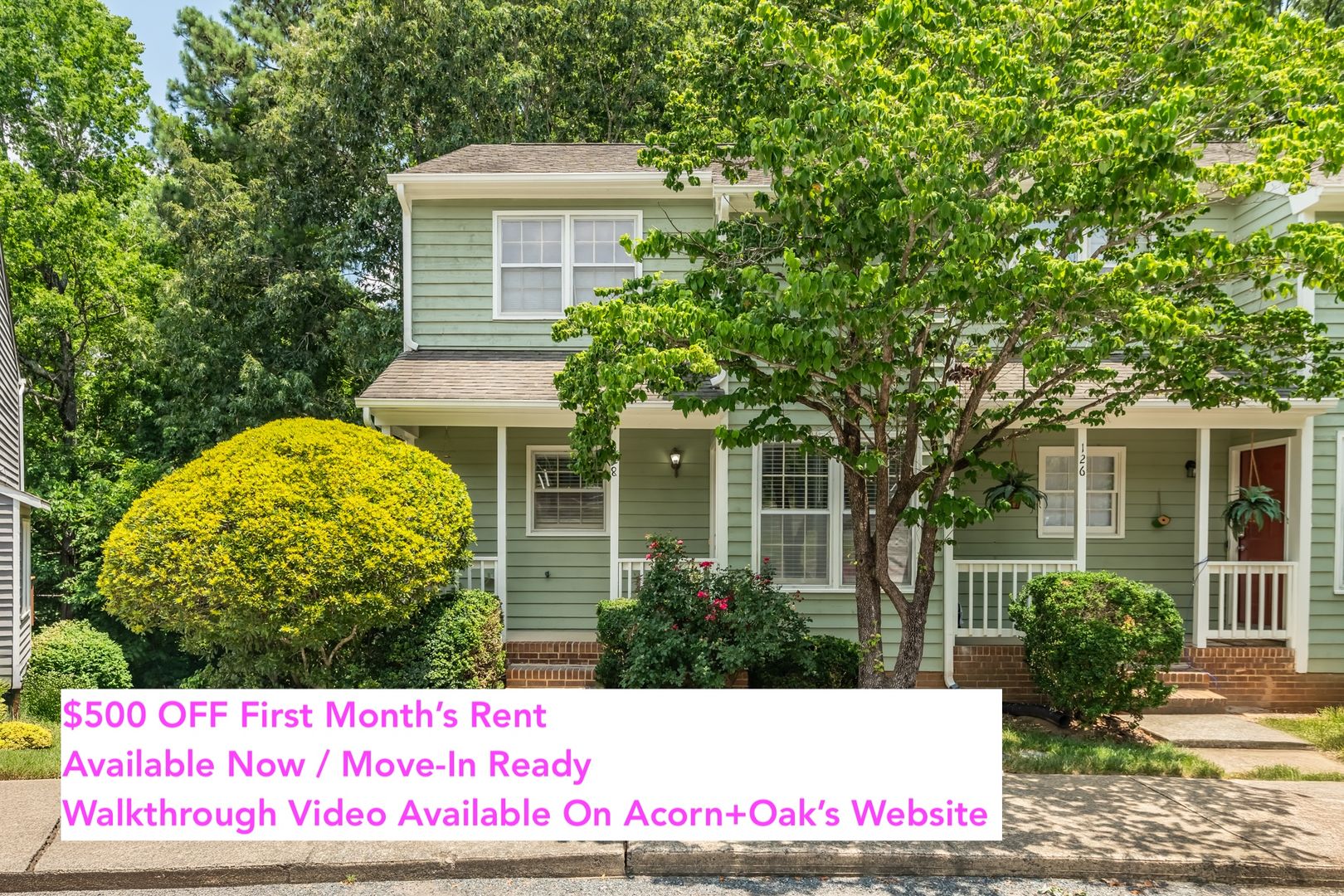 Durham Townhome: 128 Shady Spring Pl