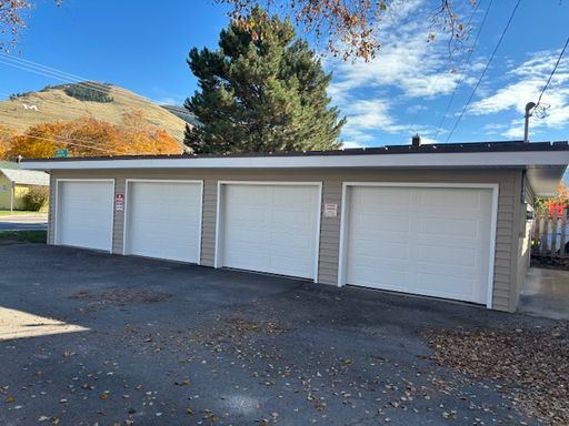 Large garage and storage with opener