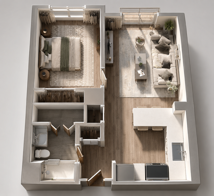 Spacious 1 bed, 1 bath unit – photo 1