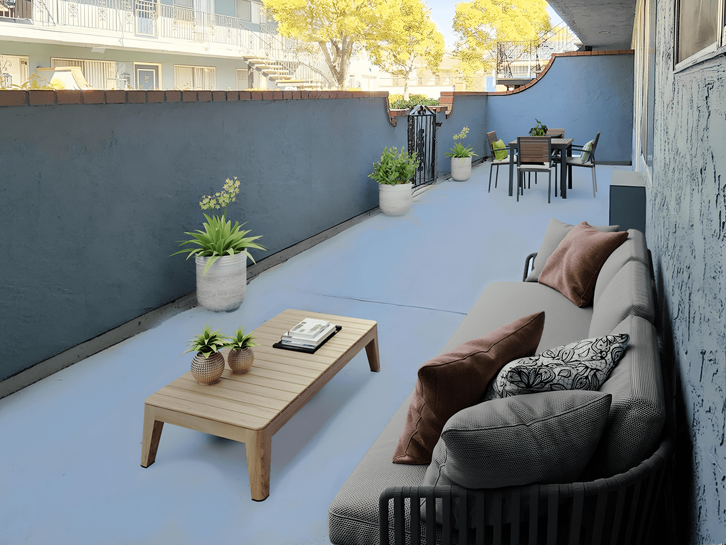 Roof deck at Casa de Helix Apartments