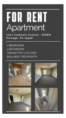 For Rent: 1001 Caldwell Avenue - DOWN, Portage, PA 15946
