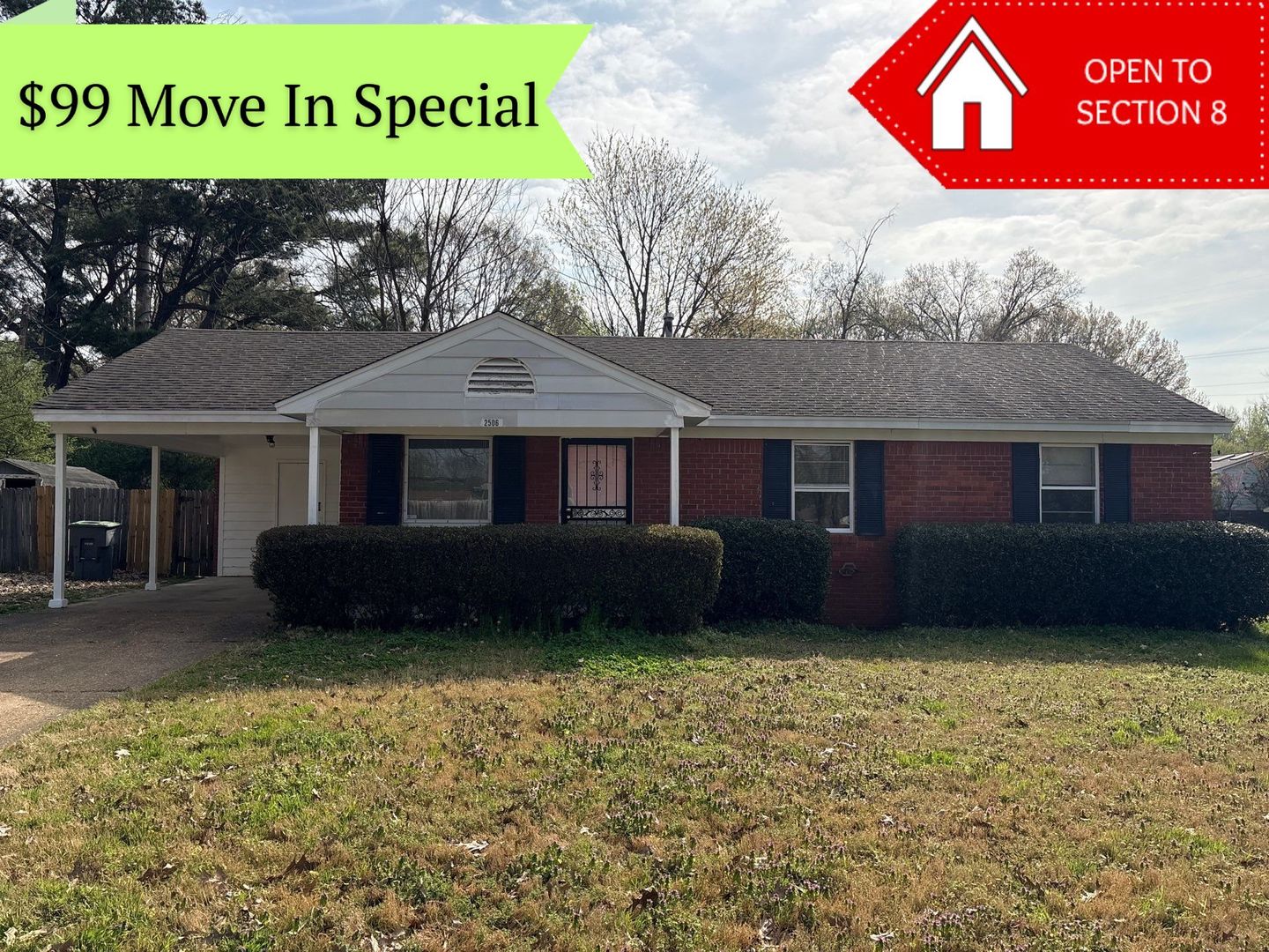 Memphis House: 2506 Thackery Dr.