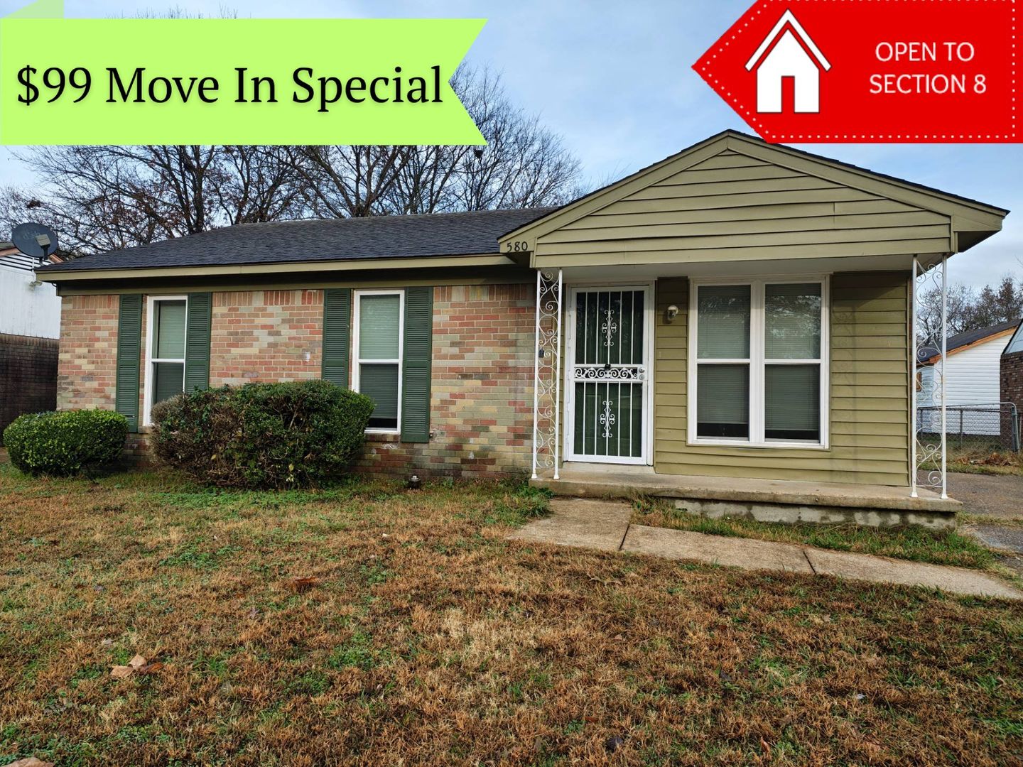 Memphis House: 580 Blackhawk Rd.