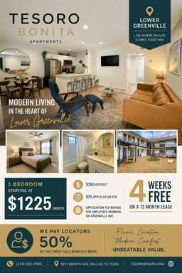 Look & Lease Special! Spacious 1 Bedroom, 1 Bathroom Apartment – $1,250/month! – photo 1