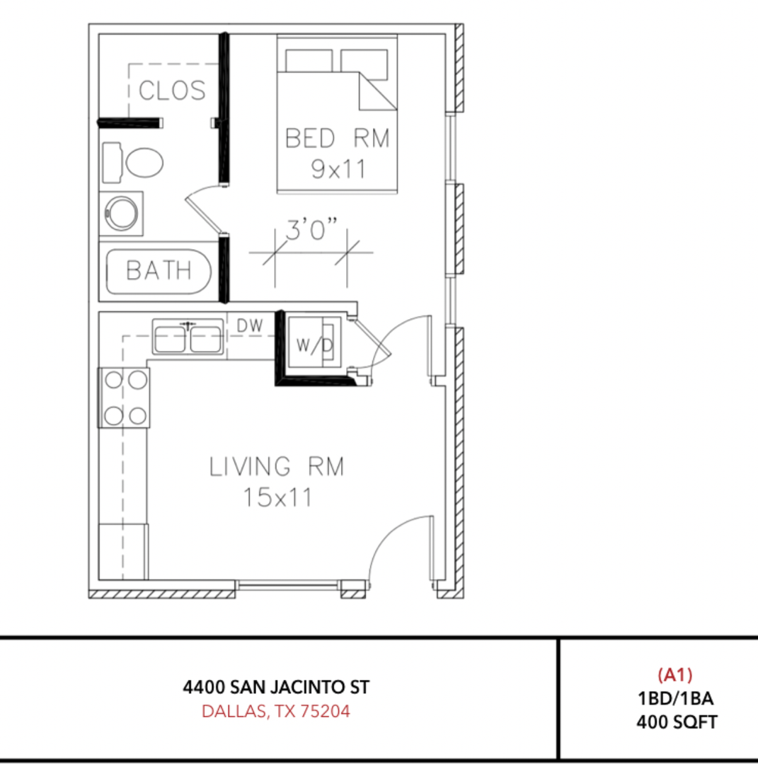 Dallas Apartment: 4400 San Jacinto Street