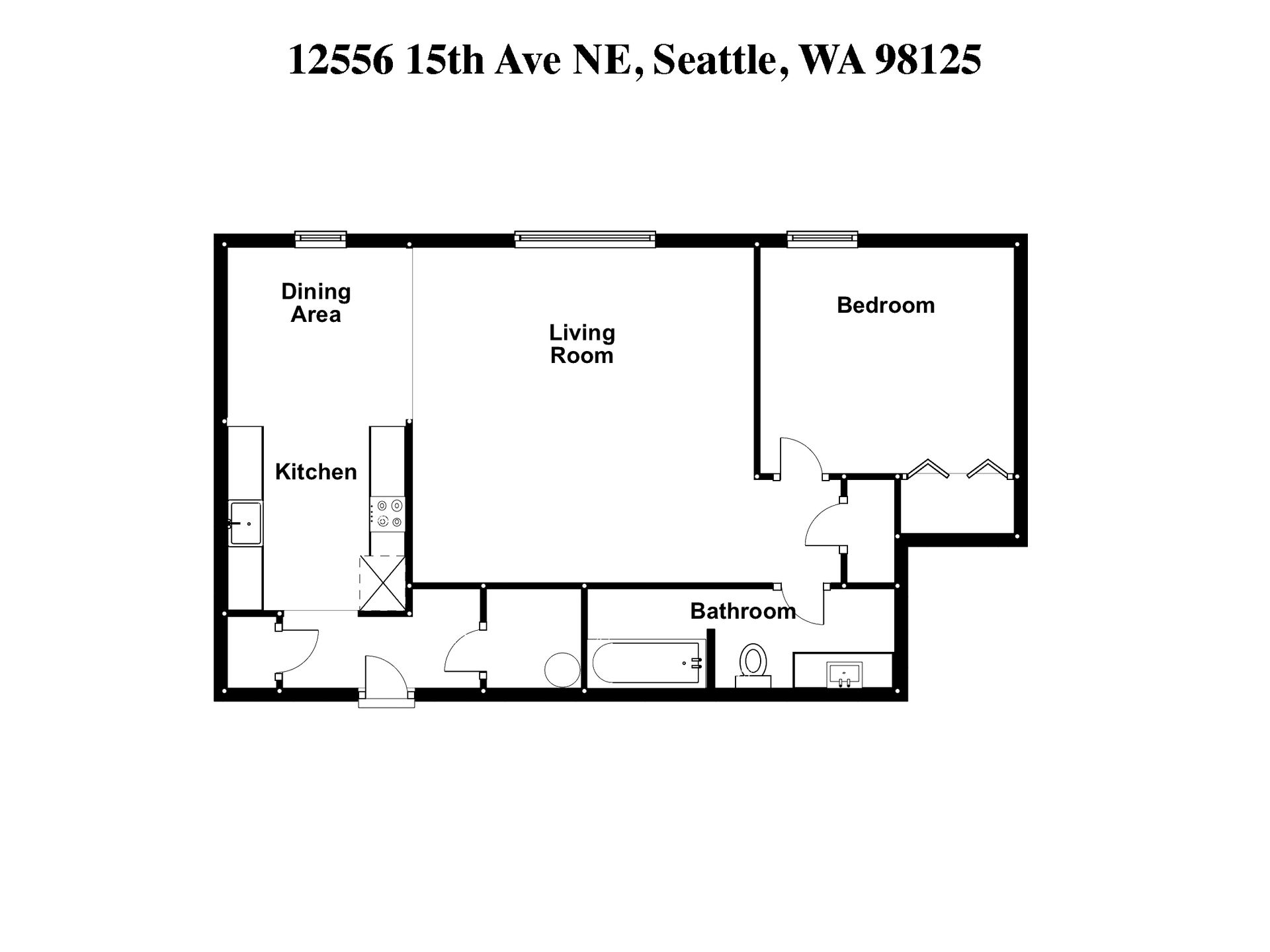 SEATTLE Apartment: 12556 15TH AVE NE