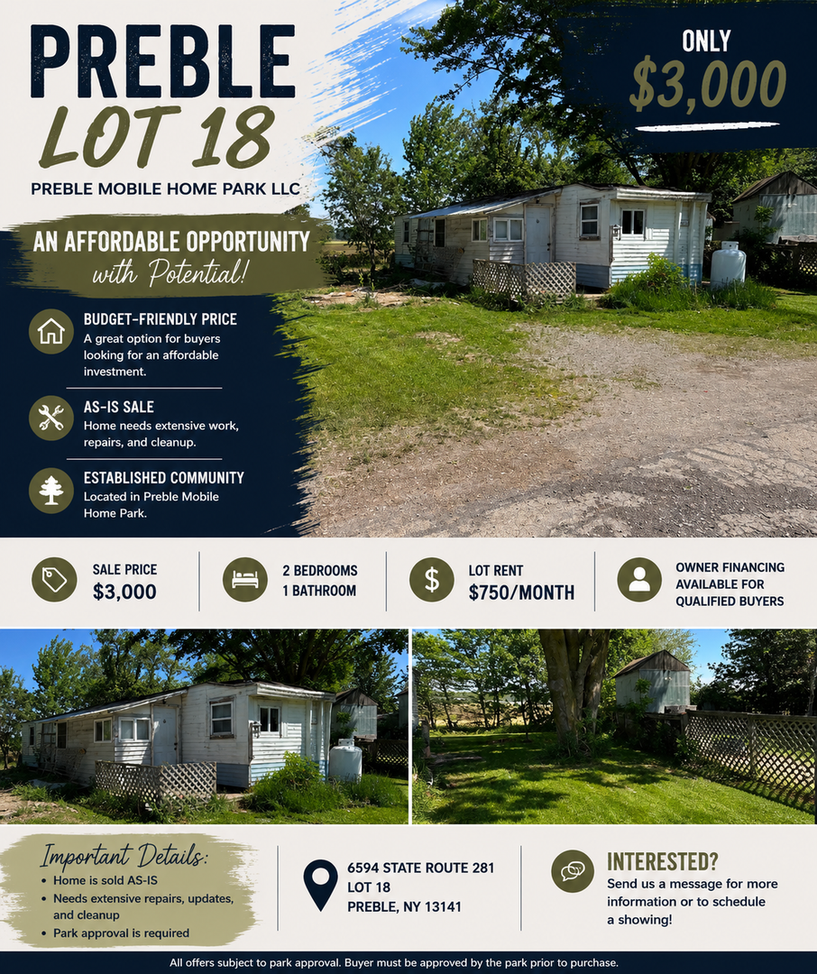 PREBLE Apartment: 6594 STATE ROUTE 281