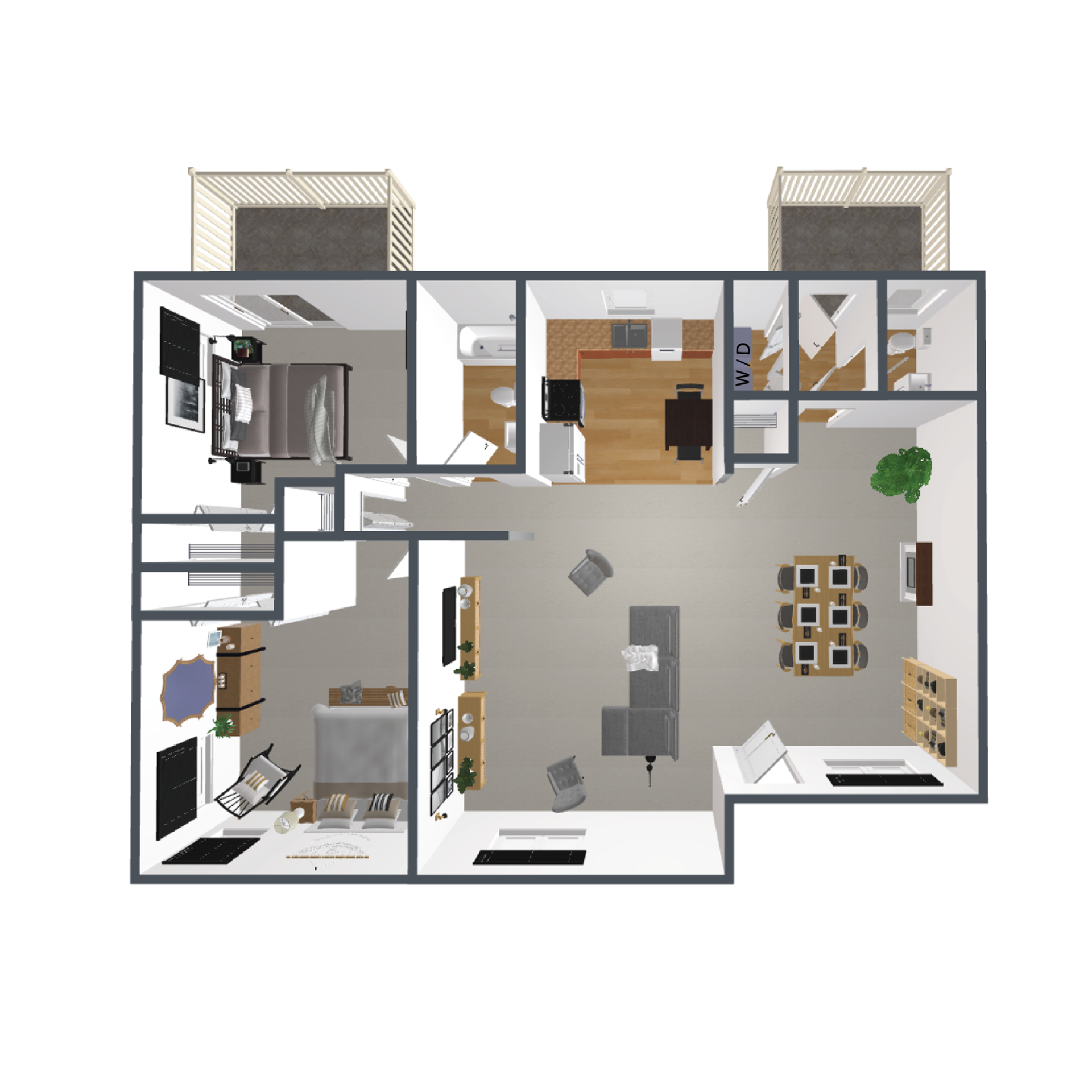 2 Bed / 1.5 Bath 3-Family House with W/D Hookups & Fireplace