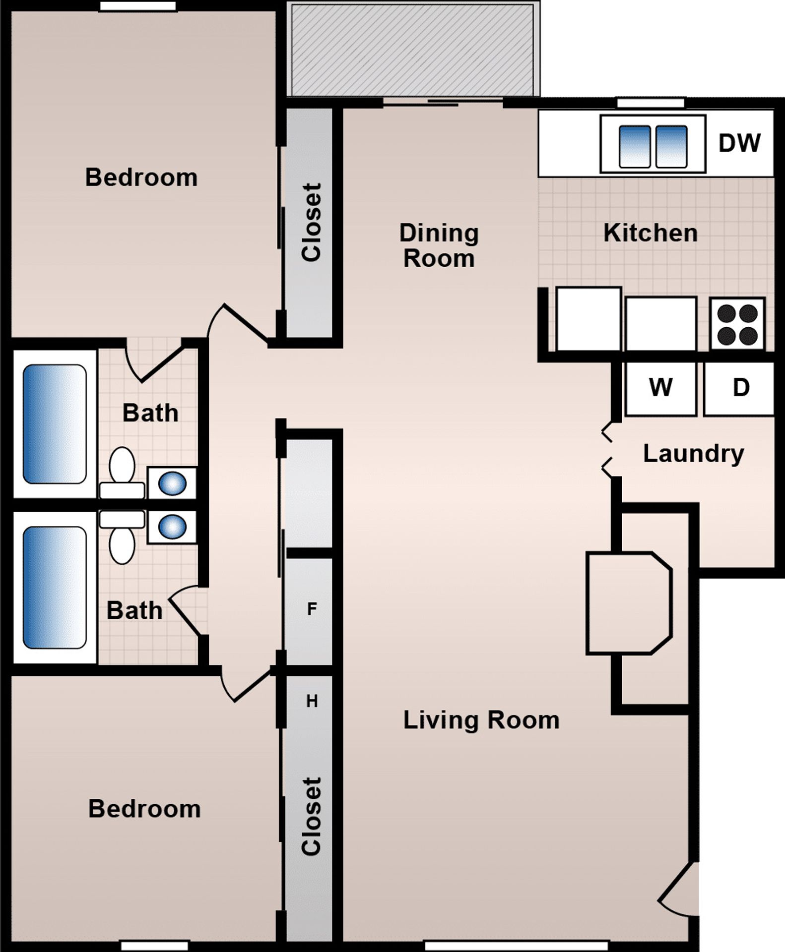 Columbia Apartment: 1000 Cooper Dr. North