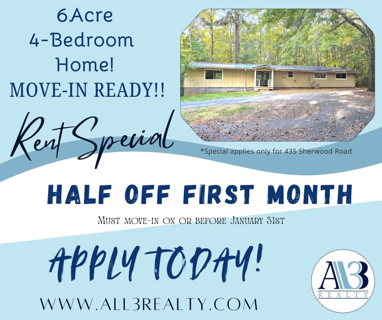 Fayetteville House: 435 Sherwood Rd