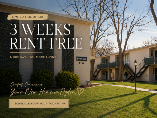 Move‑In Special: 3 Weeks Rent Free! 2 Bed 1 Bath Apartment for Rent in Ogden! – photo 1