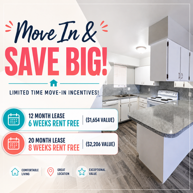 Move In Before Classes Start! | 2 Bed • 1 Bath Apartment in Ogden | Unlock 8 Weeks with a 20-Month Lease! – photo 1