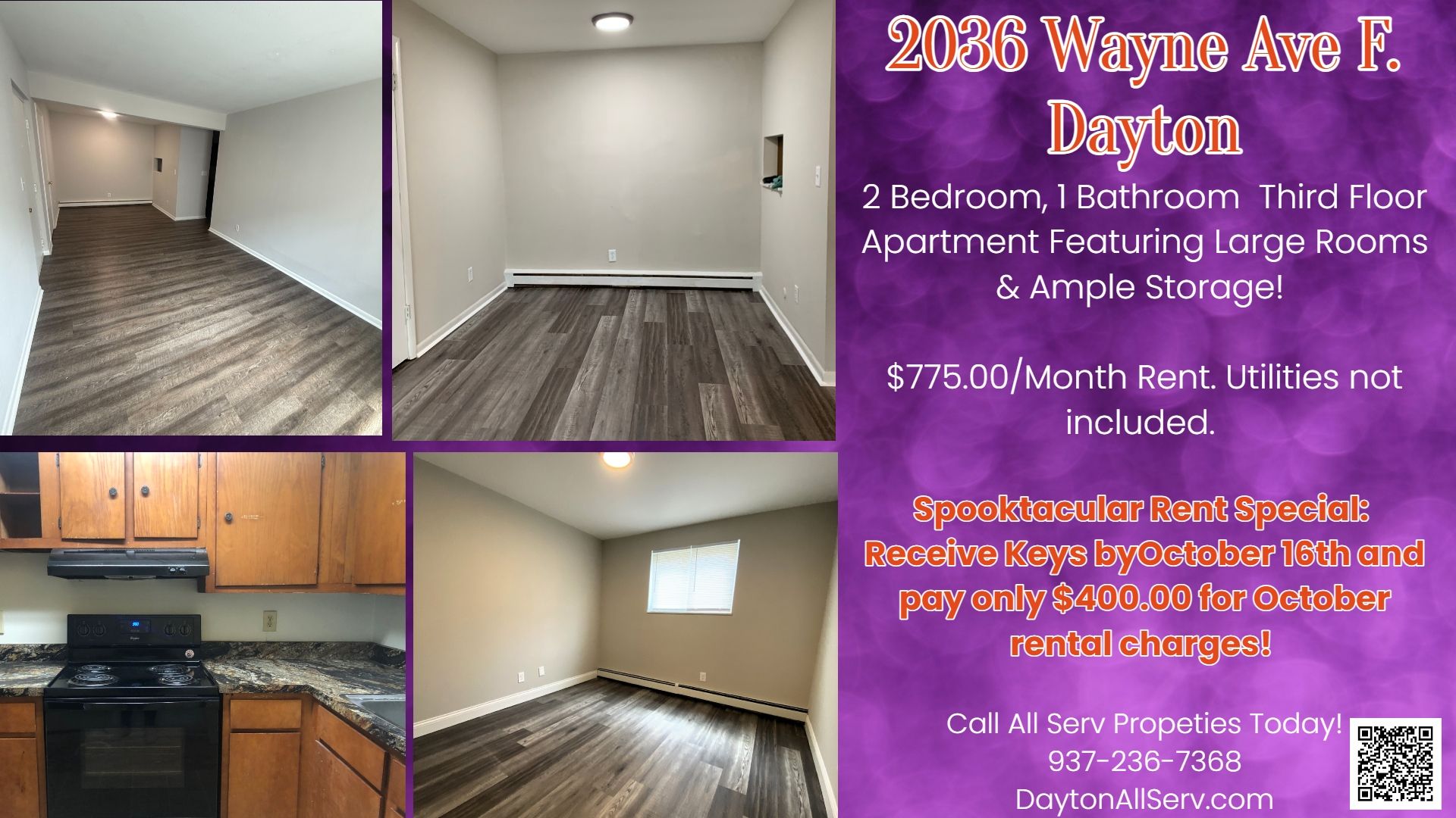 Dayton Apartment: 2036 Wayne Ave Apt F