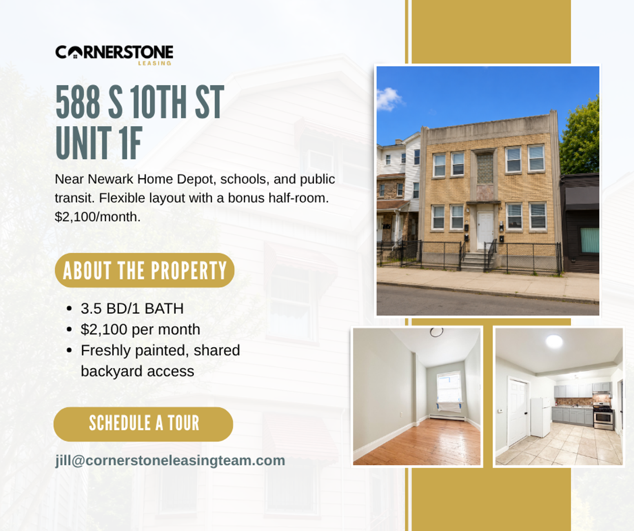 Newark Apartment: 588 S 10