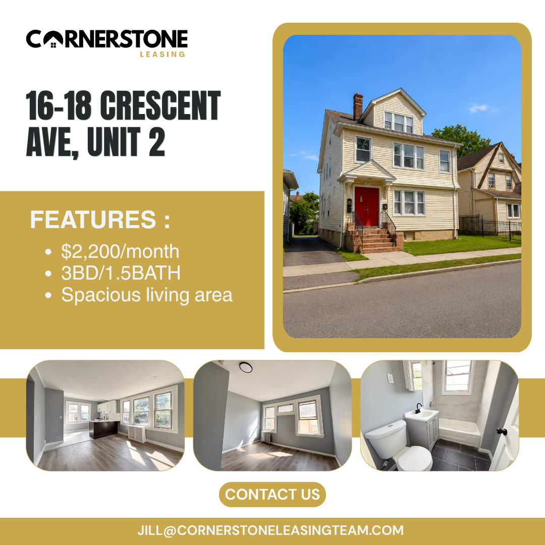 Newark Apartment: 16 Crescent Ave