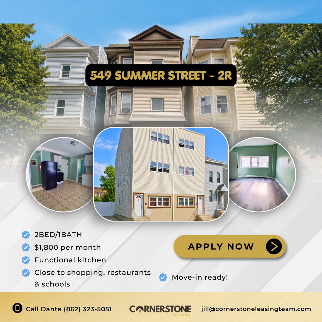 Paterson Apartment: 549 Summer Ave