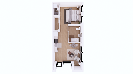 Modern Studio Living Near Drake University – photo 1