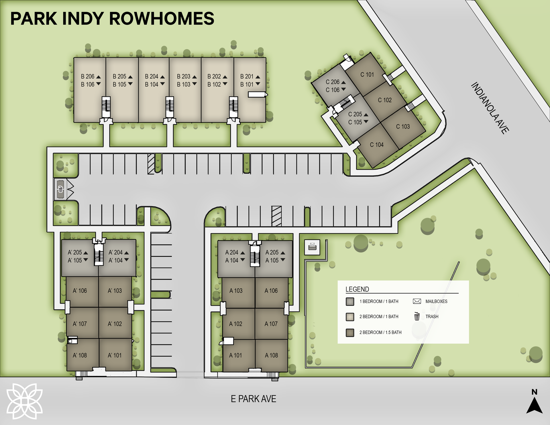 Park Indy Rowhomes! 
