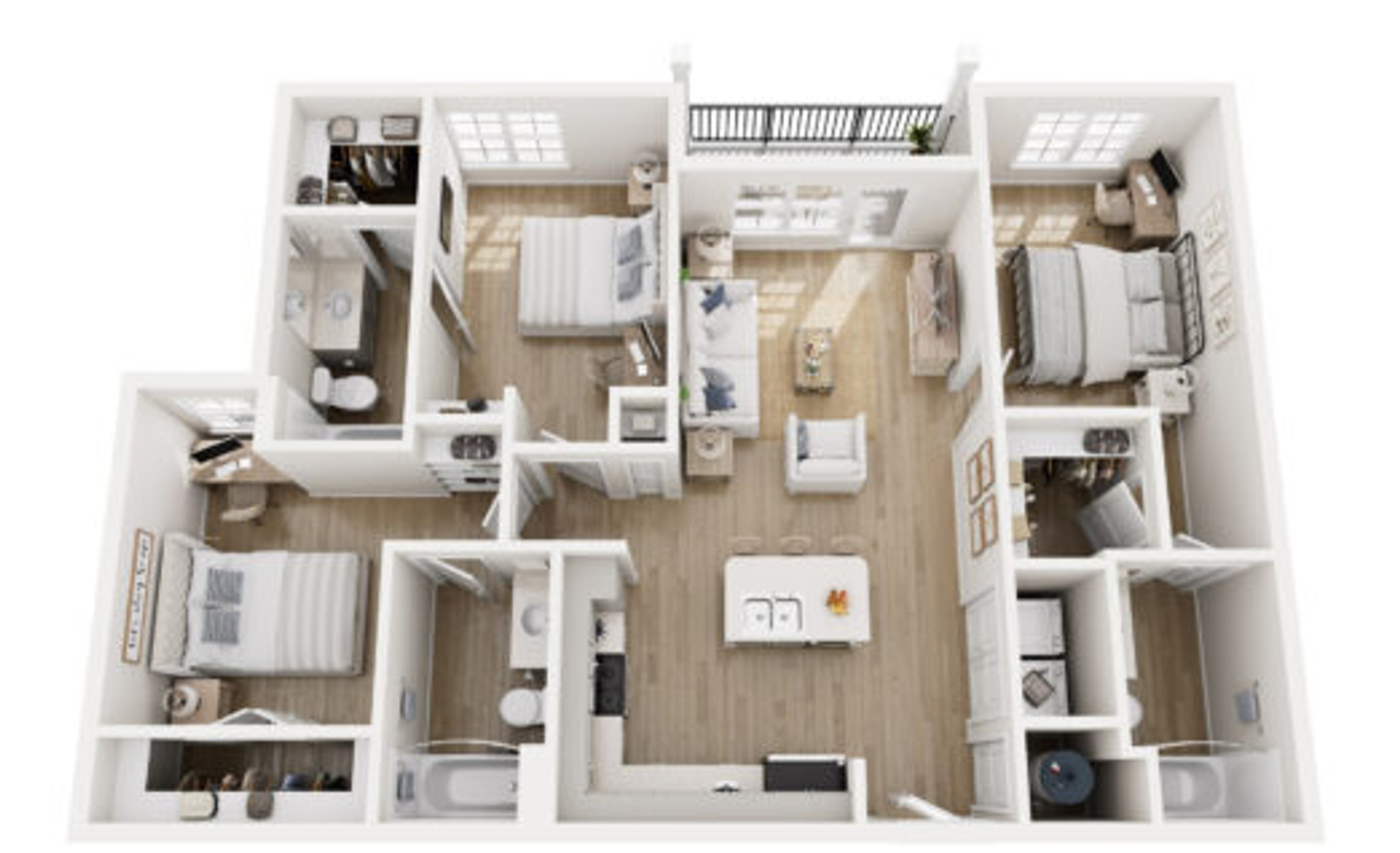 Three Bedroom/Three Bathroom Standard View