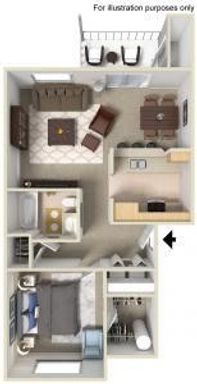 Spacious 1 bedroom 1 bath! Walk-in closet, W/D Included in Unit, & Carports Available! – photo 1