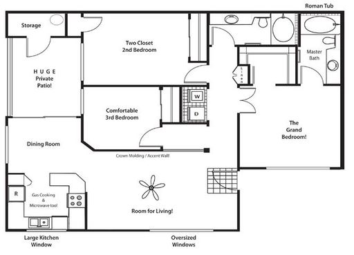 The Cottonwood: Comfortable 3 Bed/2 Bath – photo 1