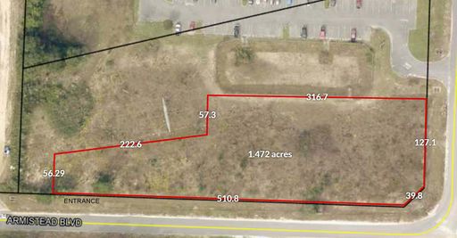 Approx 1.4 acre fenced and screened laydown yard.