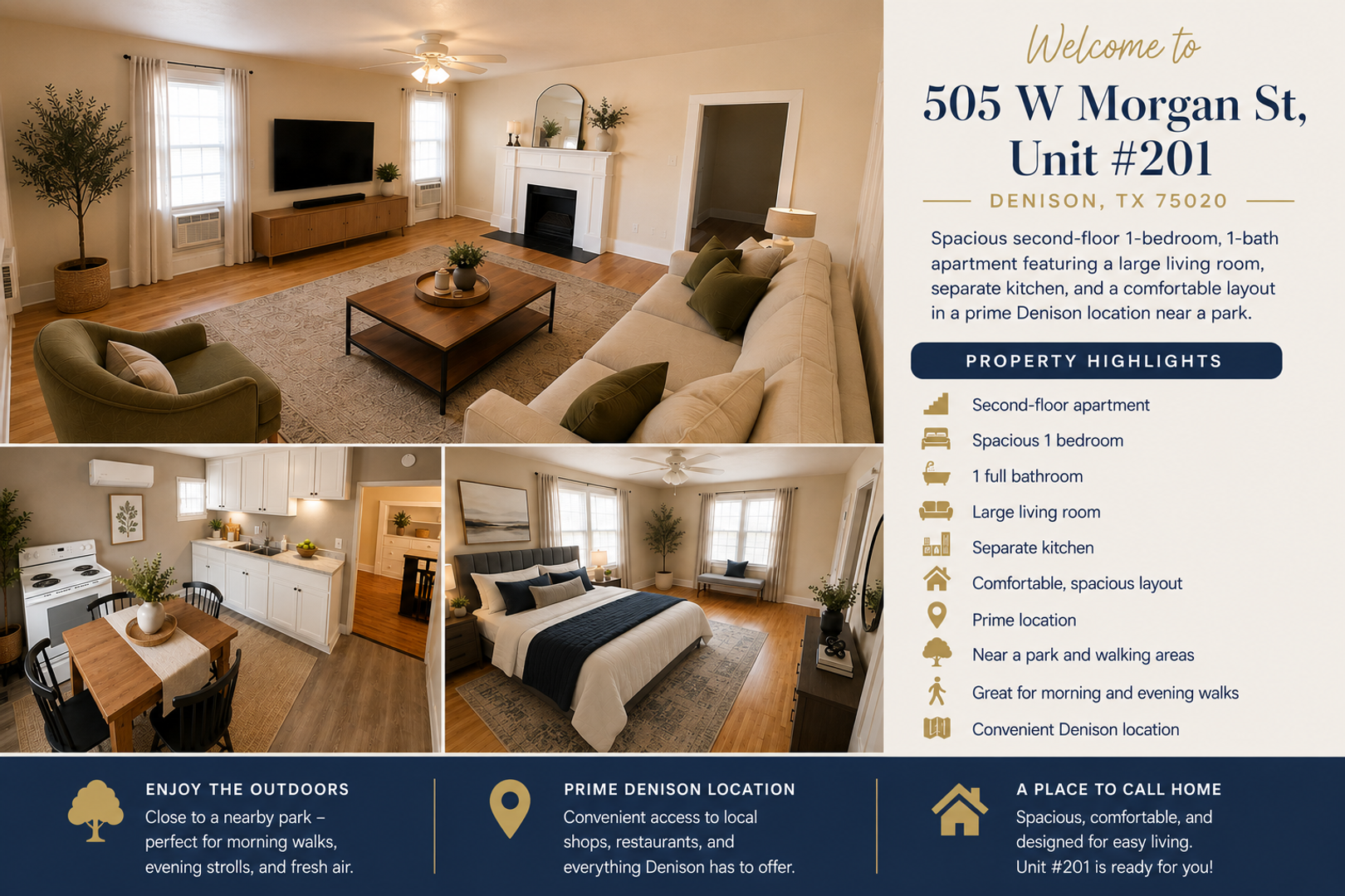 Denison Apartment: 505 W Morgan St
