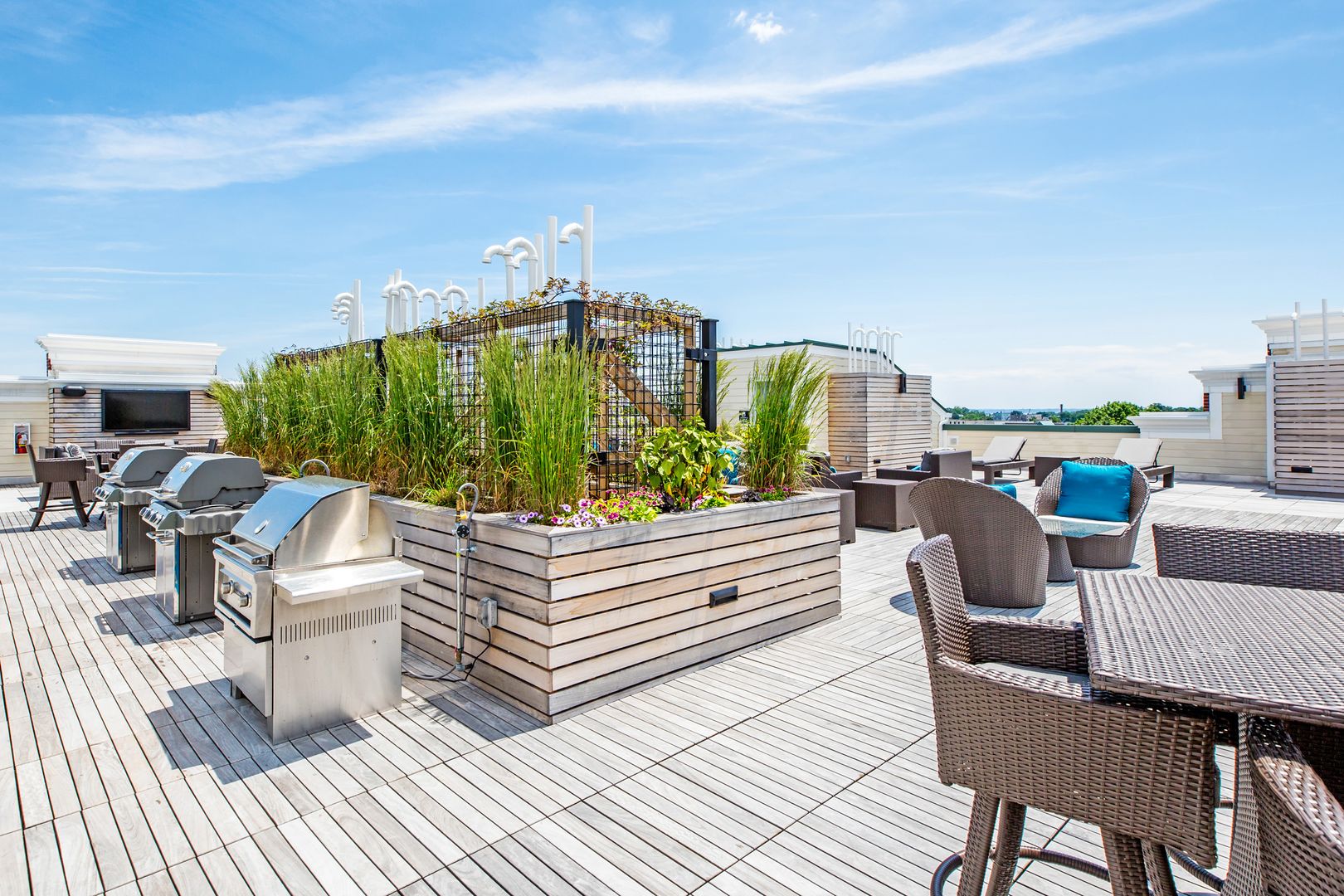 Grill area at Anthos Castle LLC