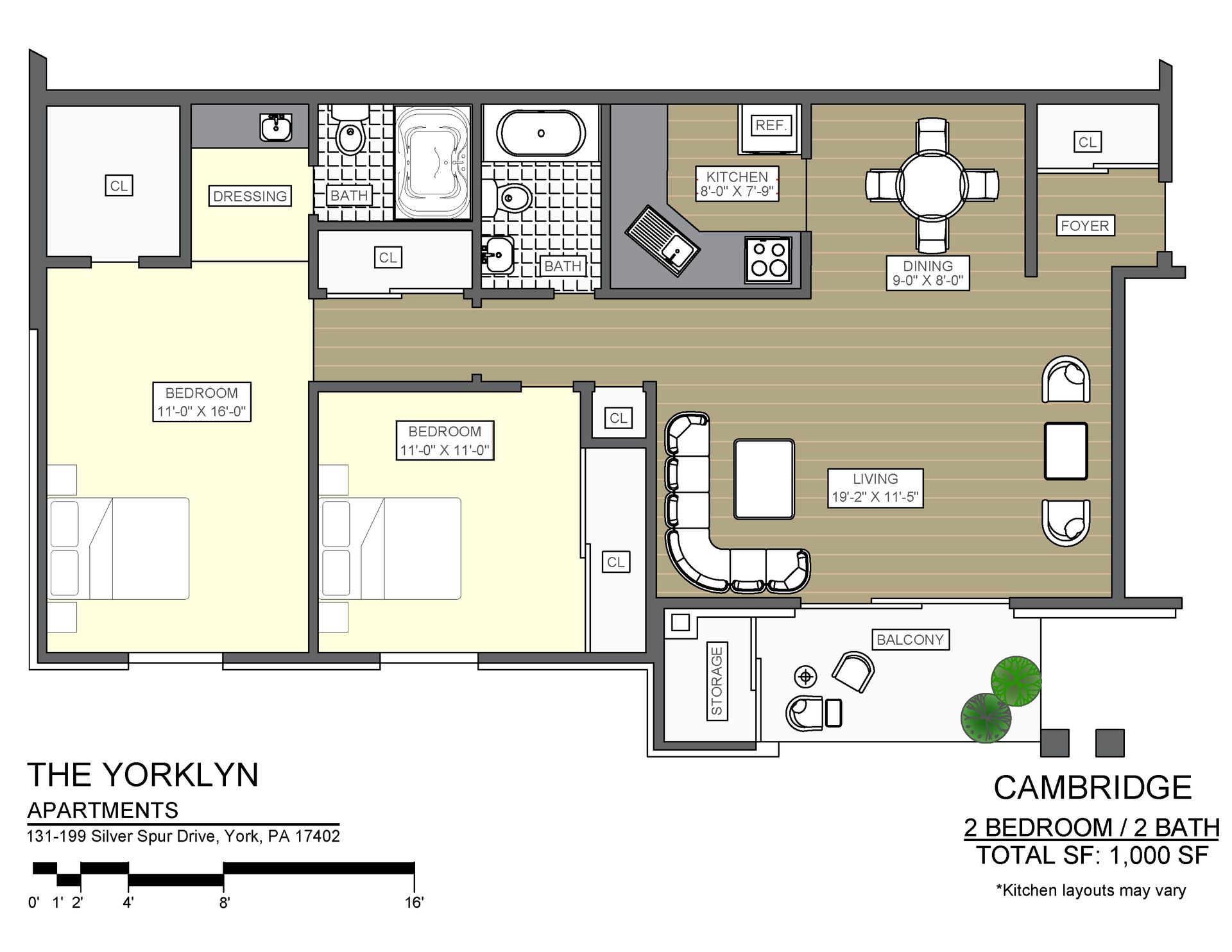 York Apartment: 102-199 Silver Spur Drive
