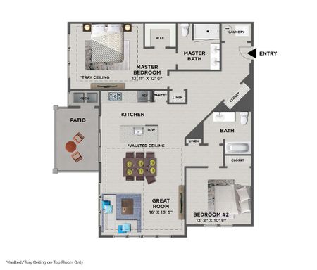 The MacArthur Penthouse End Unit
