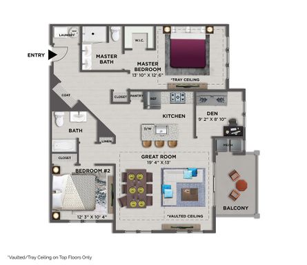 The Franklin (1st Floor) End Unit with Den – photo 1