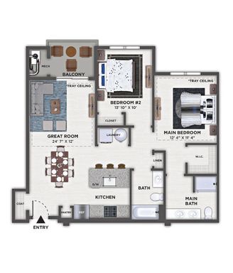 Adams 1st Floor with Storage