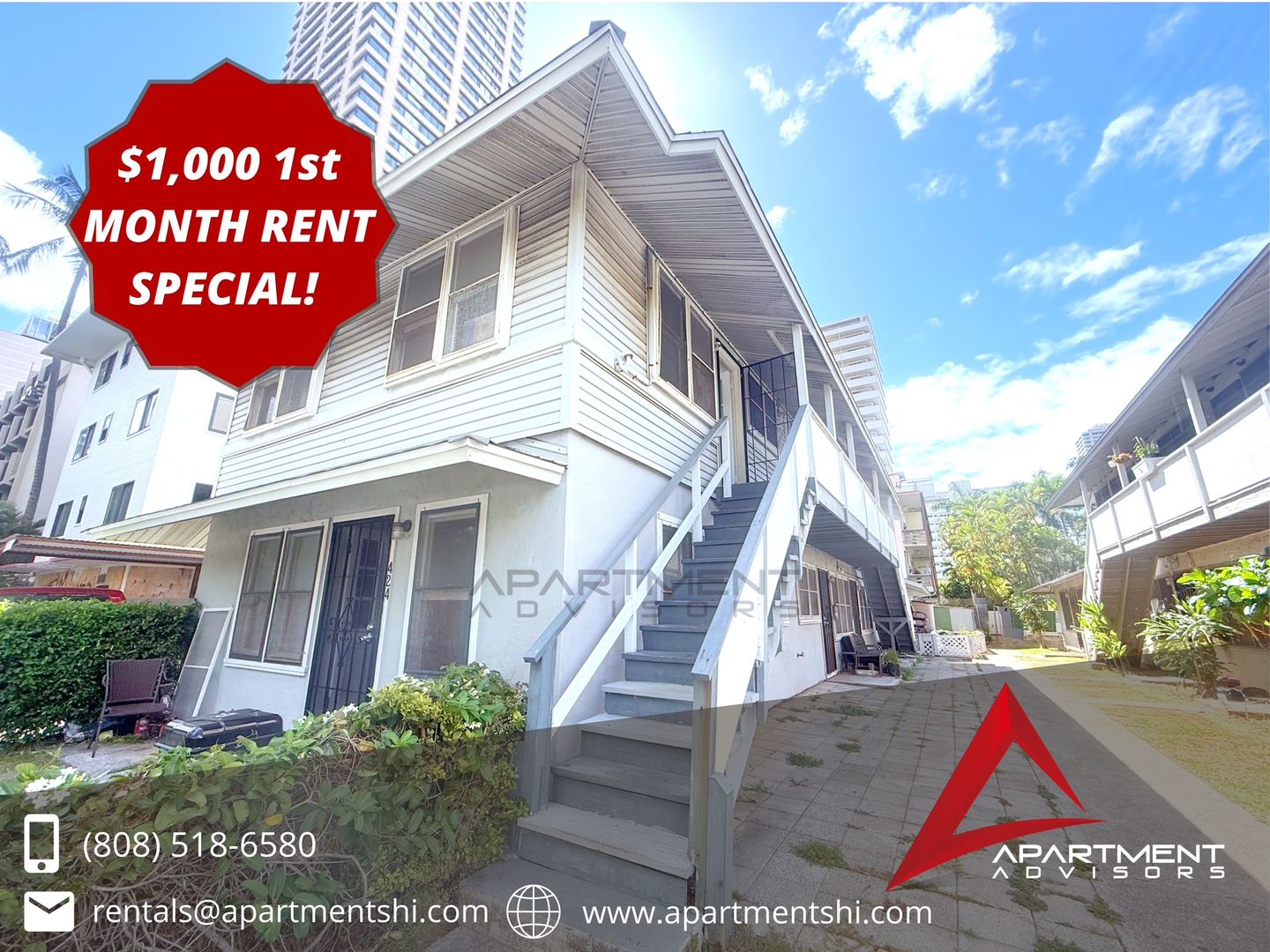 Honolulu Apartment: 424 Olohana St