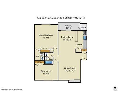 Spacious Two Bedroom Apartment Home – photo 1