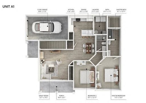 Spacious Two-Bedroom with Private Garage – photo 1