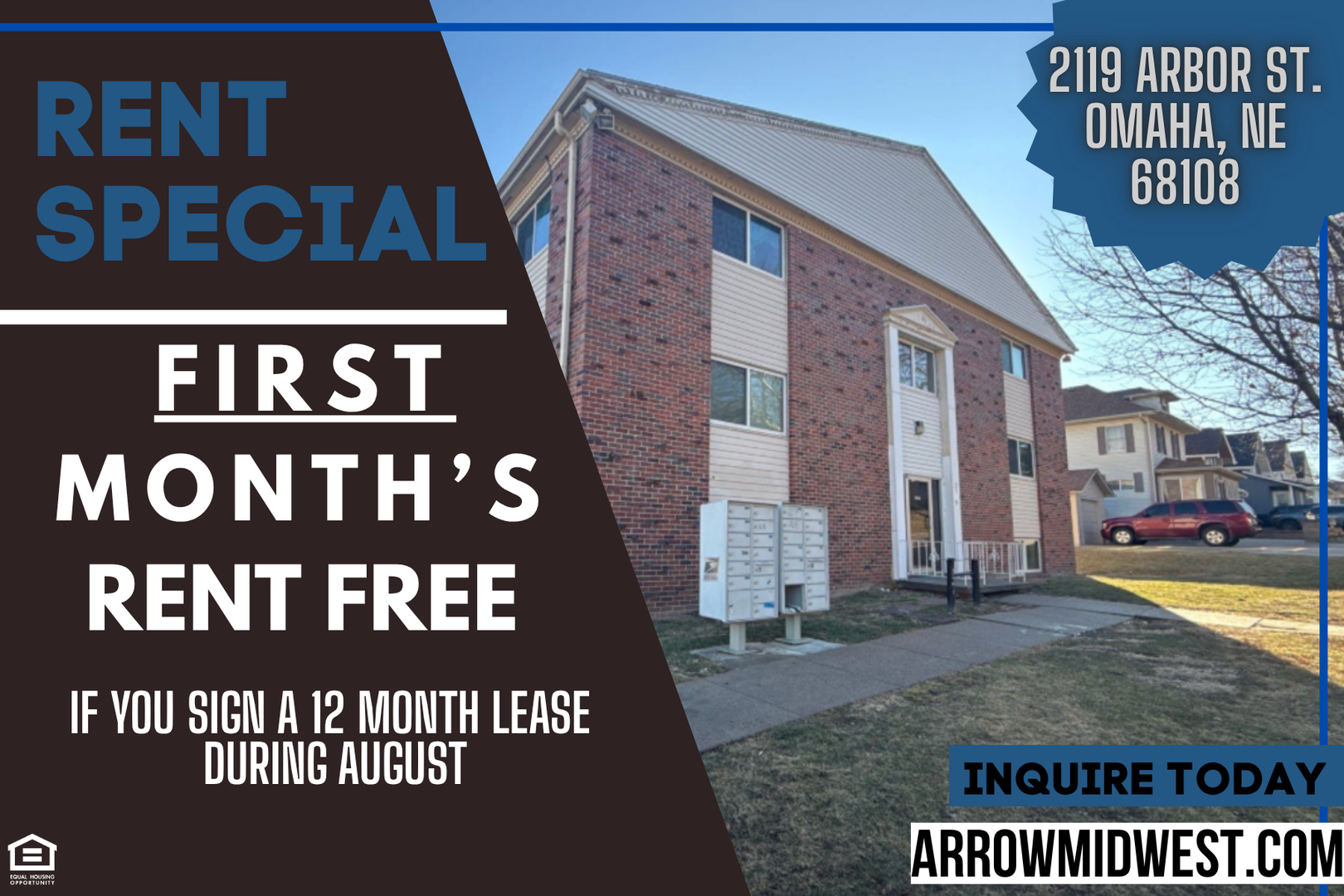 Omaha Apartment: 2119 Arbor Street