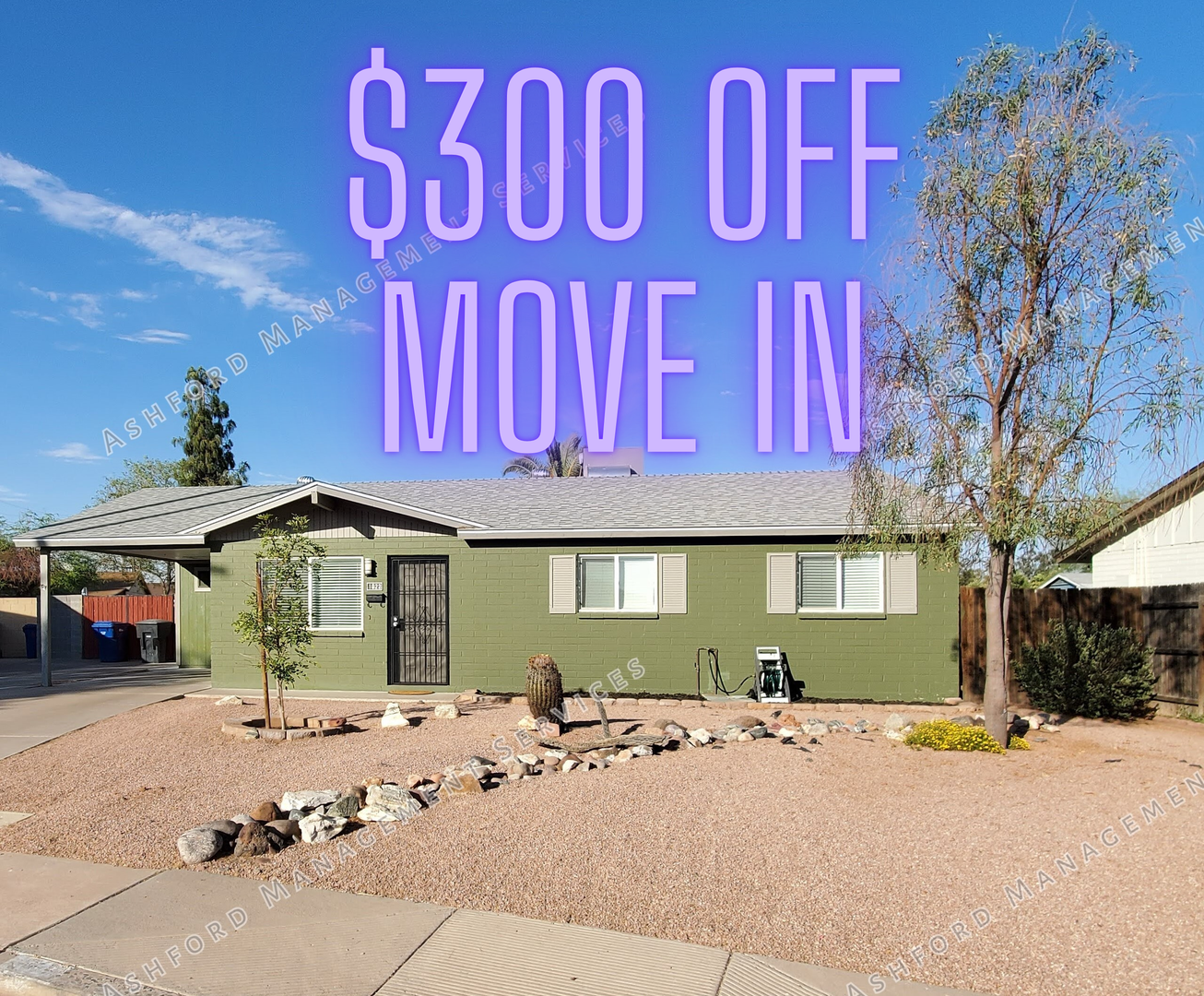 ***MOVE IN SPECIAL*** 3 BEDROOM HOME WITH HUGE BACKYARD/GARDEN AREA