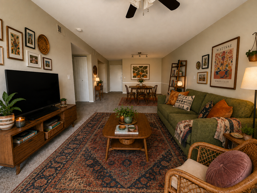 Top floor one bedroom with new carpet and fresh paint! – photo 1
