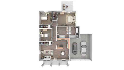 3 BEDROOM! 2 FULL BATHS! 2 CAR GARAGE!