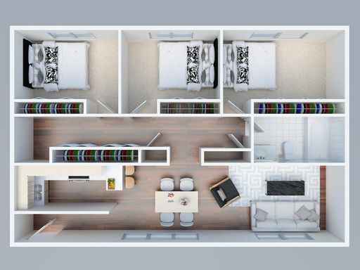 Beautiful Completely Remodeled 3 Bedroom Apartment Home with Washer & Dryer Connection!!! – photo 1