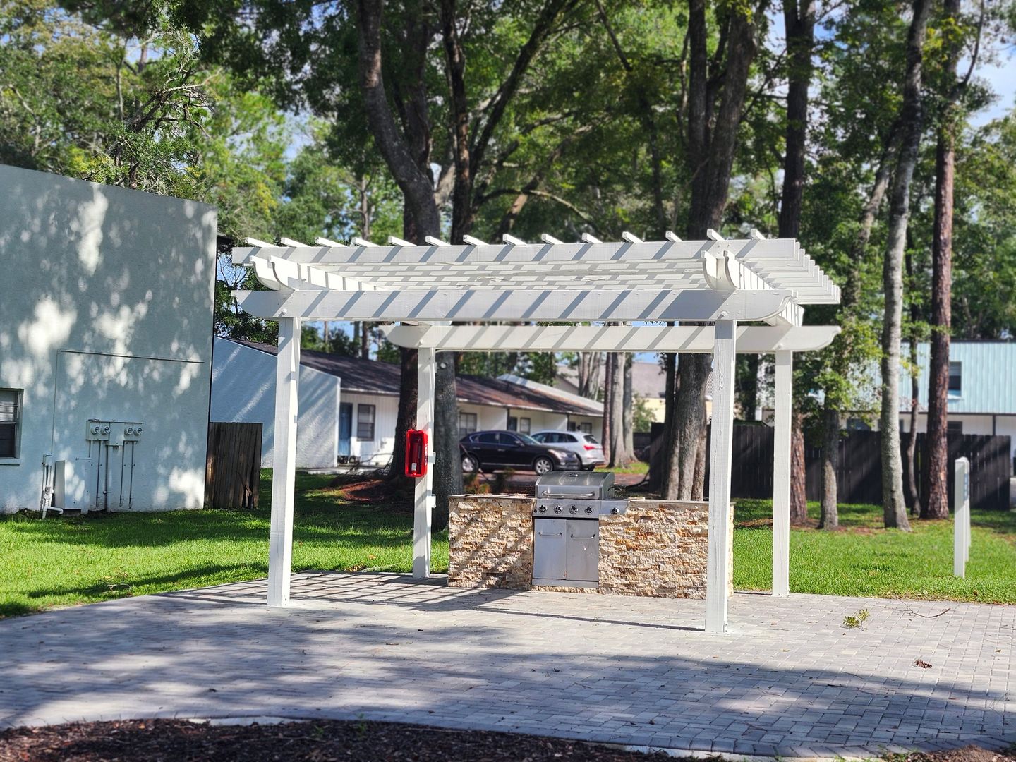 Grill area at Millie Gardens