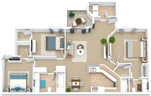 3 Bed 2 Bathroom Apartment in Prime Winter Park Location – photo 1
