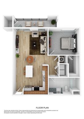 Aston Square- One Bedroom with Extended Patio – photo 1