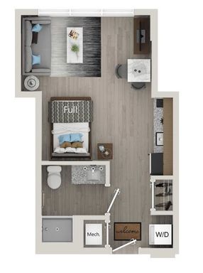 Studio Apartment in Downtown Orlando – The DaVinci – photo 1