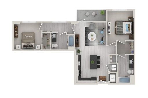 Spacious 2 Bed Apartment in Downtown Orlando – The Rembrandt – photo 1
