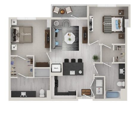 2 Bed 2 Bath Apartment in Creative Village – The Picasso – photo 1