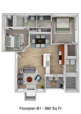 Cheapest 2 Bedrooms! Receive 1 MONTH FREE rent or Spread Discount over your lease for cheaper rent all year! – photo 1